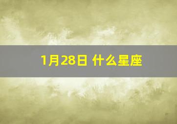 1月28日 什么星座